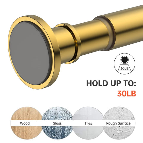 BRIOFOX rod installed in bathroom setting providing secure support and stylish look
