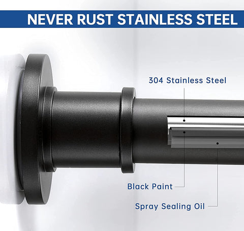 BRIOFOX stainless tube texture detail highlighting rustproof 304 steel and easy cleaning