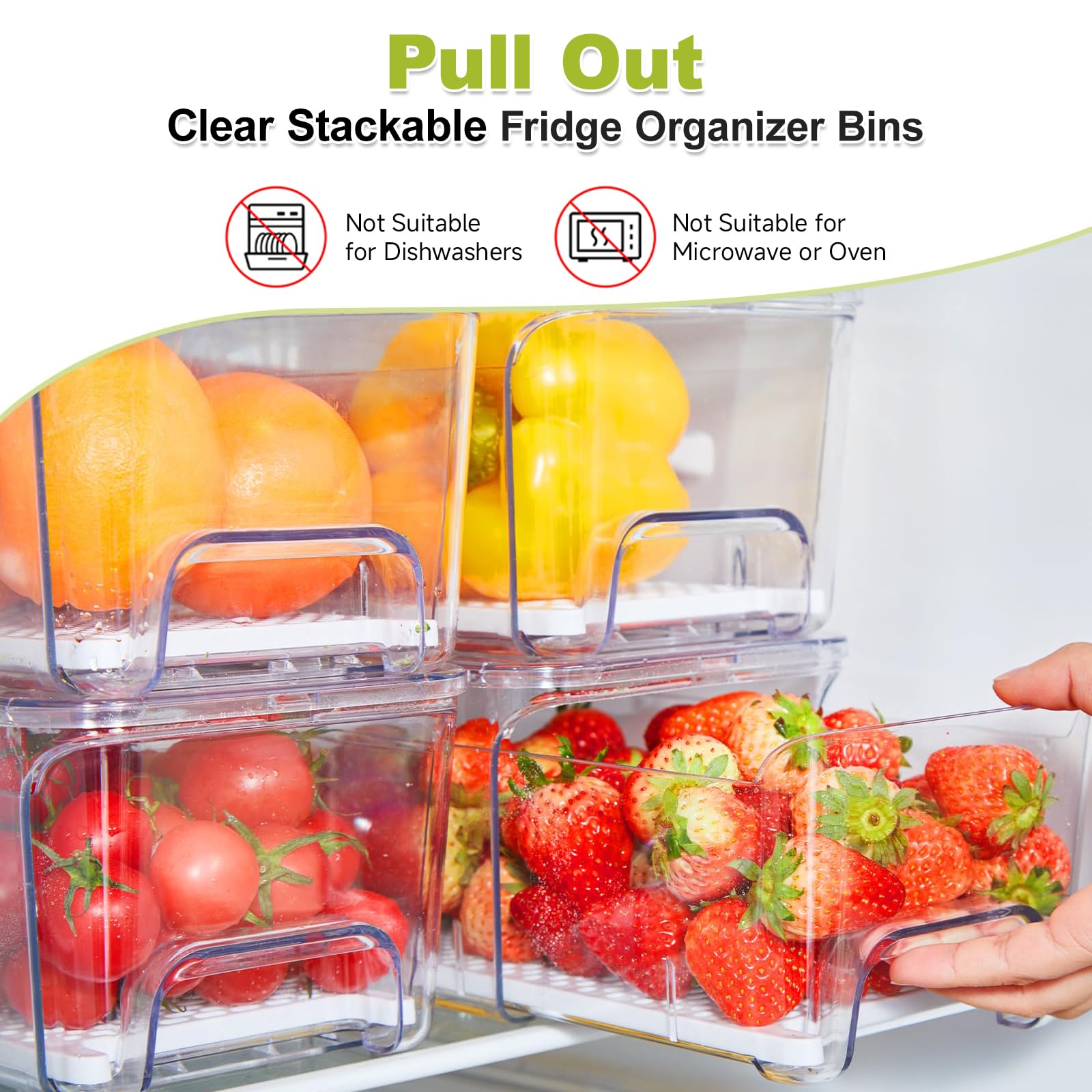 Brippo drawers installed in fridge illustrating quick access and visibility