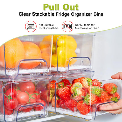 Brippo drawers installed in fridge illustrating quick access and visibility