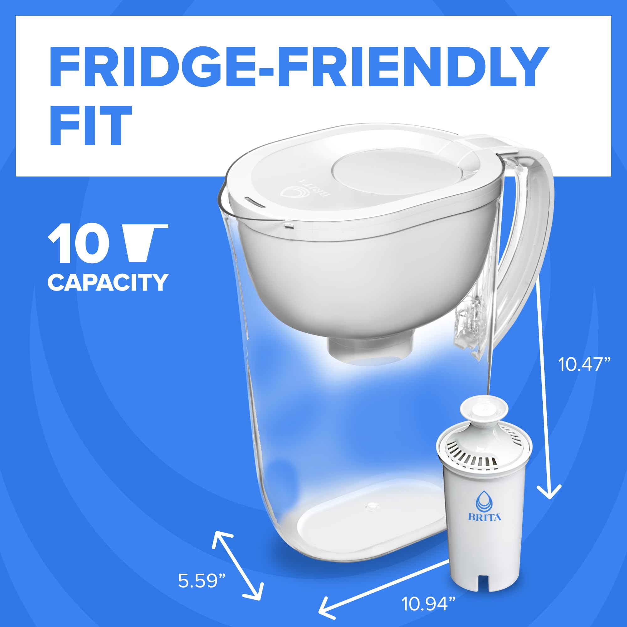 BRITA sticker filter indicator close-up providing timely maintenance reminder