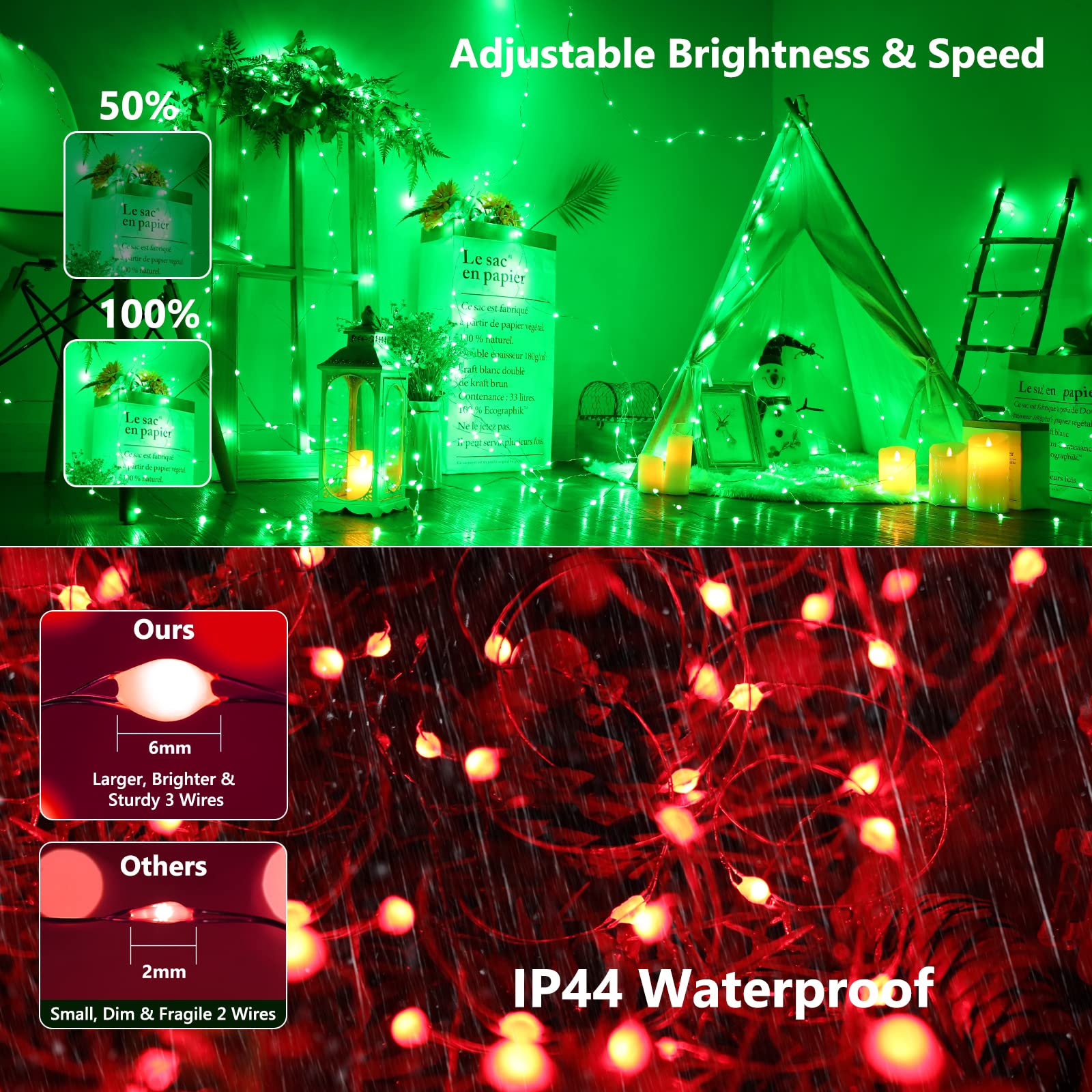 BrizLabs lights pulsing to music demonstrating rhythmic party-enhancing effect