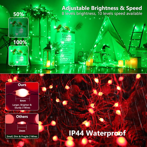 BrizLabs patio scene in light rain showing water-resistant outdoor use