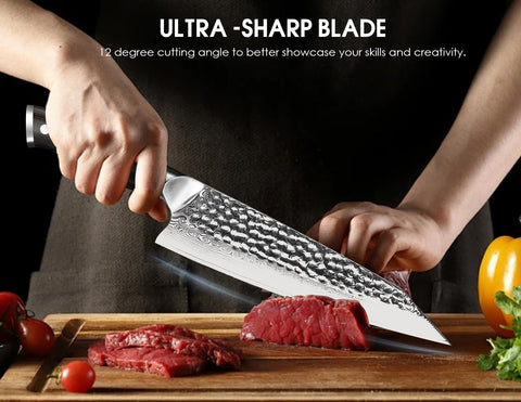BRODARK ebony handle ergonomic profile offering comfort and anti-slip grip during prep