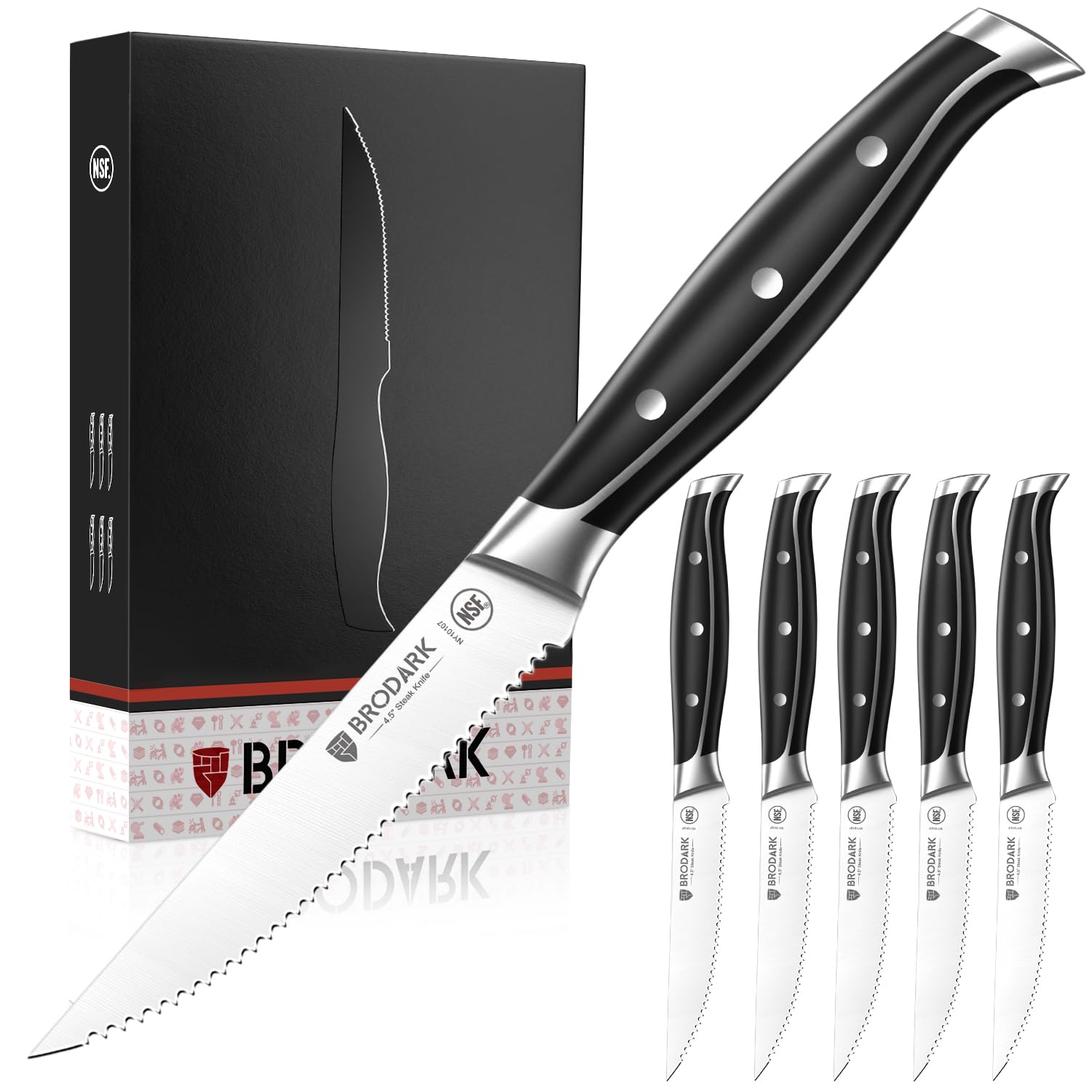 BRODARK front view of boxed gift set, ready to present