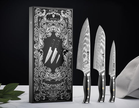 BRODARK knife set displayed on kitchen counter for versatile everyday use