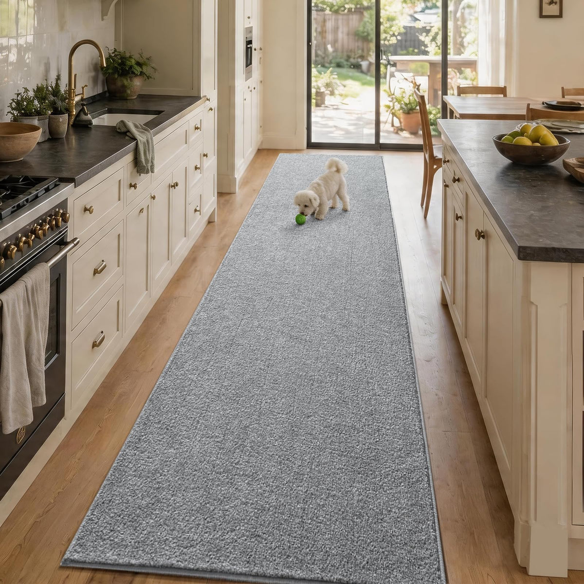 Brontsevika front view of grey runner showing clean modern design and immediate curb appeal