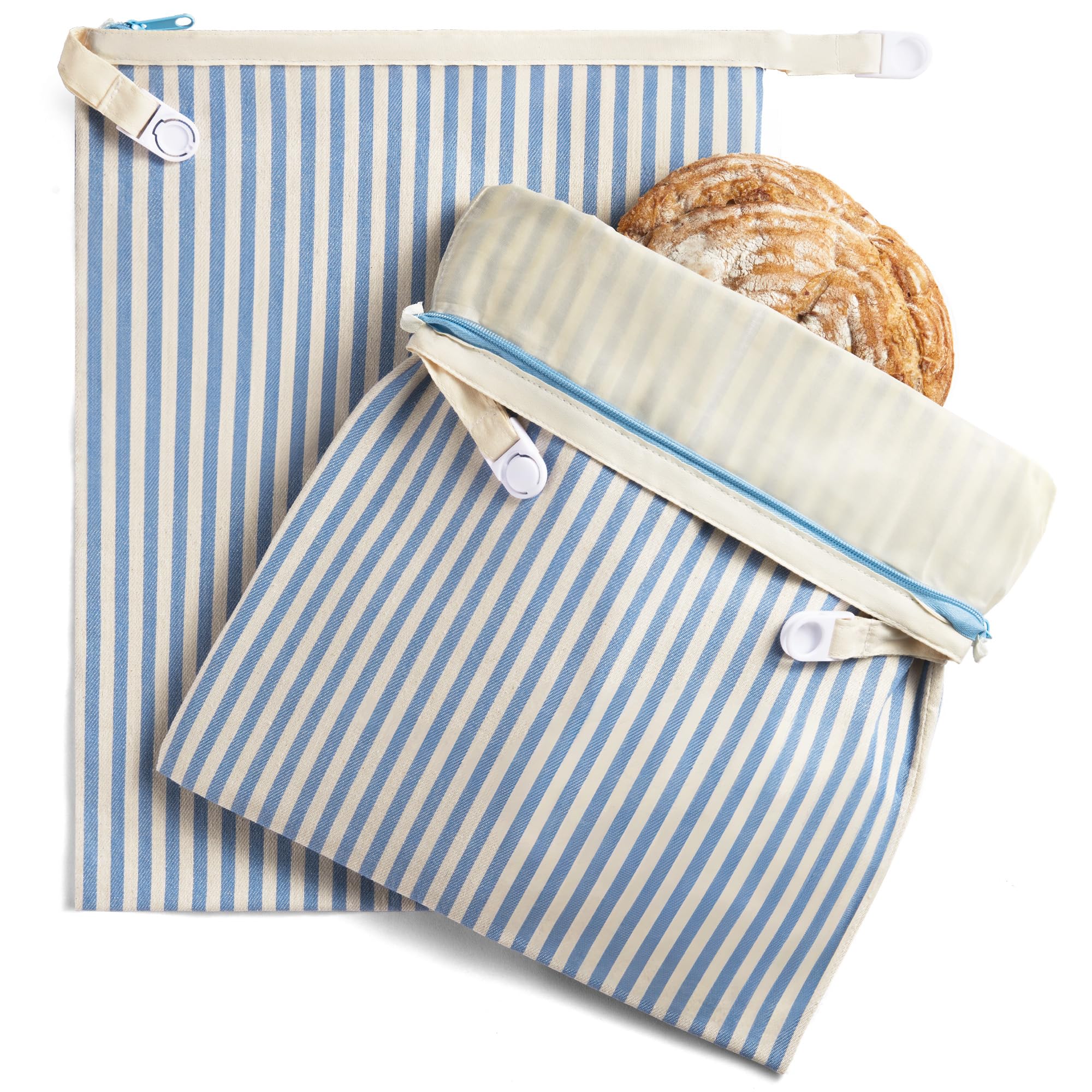 BRONYPRO front view showing zippered bread bag protecting loaf