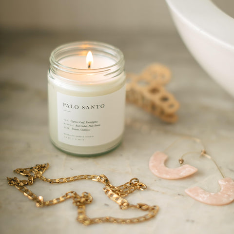 Brooklyn Candle Studio gift-ready packaging presented as an elegant present