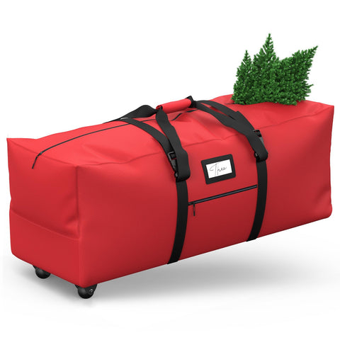 BROSYDA front view red bag showing full-size protection and easy transport