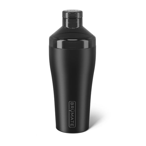 BrüMate front view matte black shaker showing sleek design and easy handling