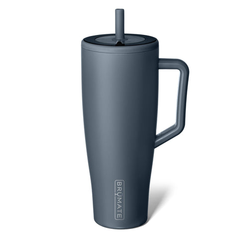 BrüMate Era front view showing Nightfall Blue finish and compact profile, durable and stylish