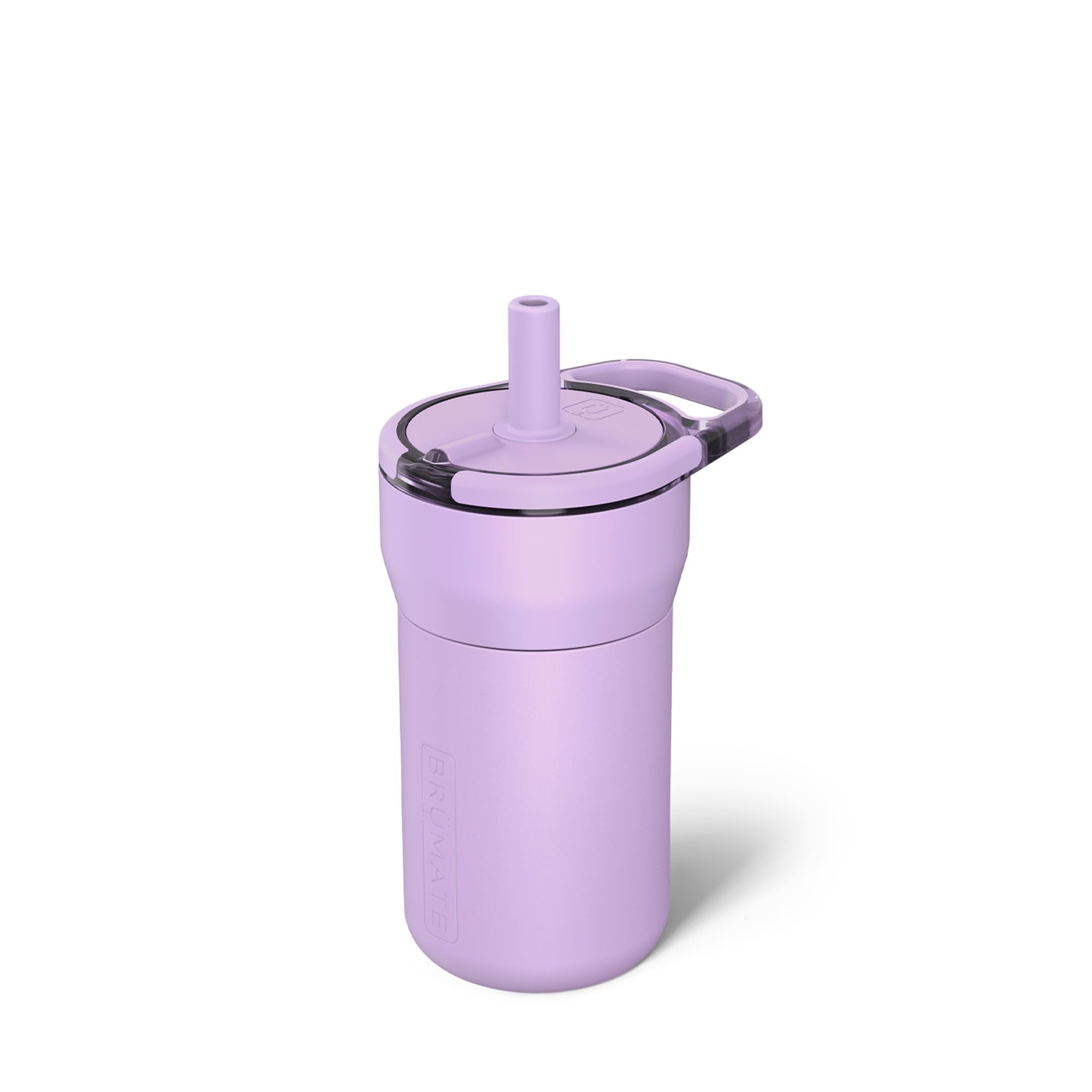 BrüMate Leap front view showing lavender finish and handle, easy identification