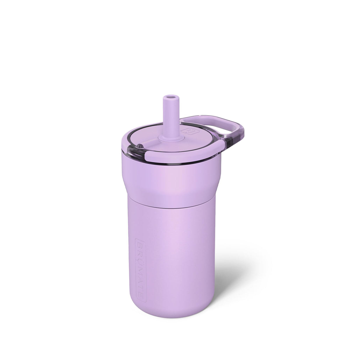 BrüMate Leap front view showing lavender finish and handle, easy identification