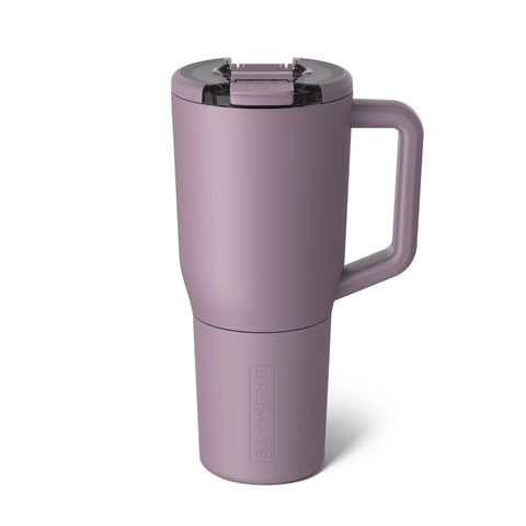 BrüMate Müv front view in Lilac Dusk showing full-size capacity and stylish finish benefit convenience