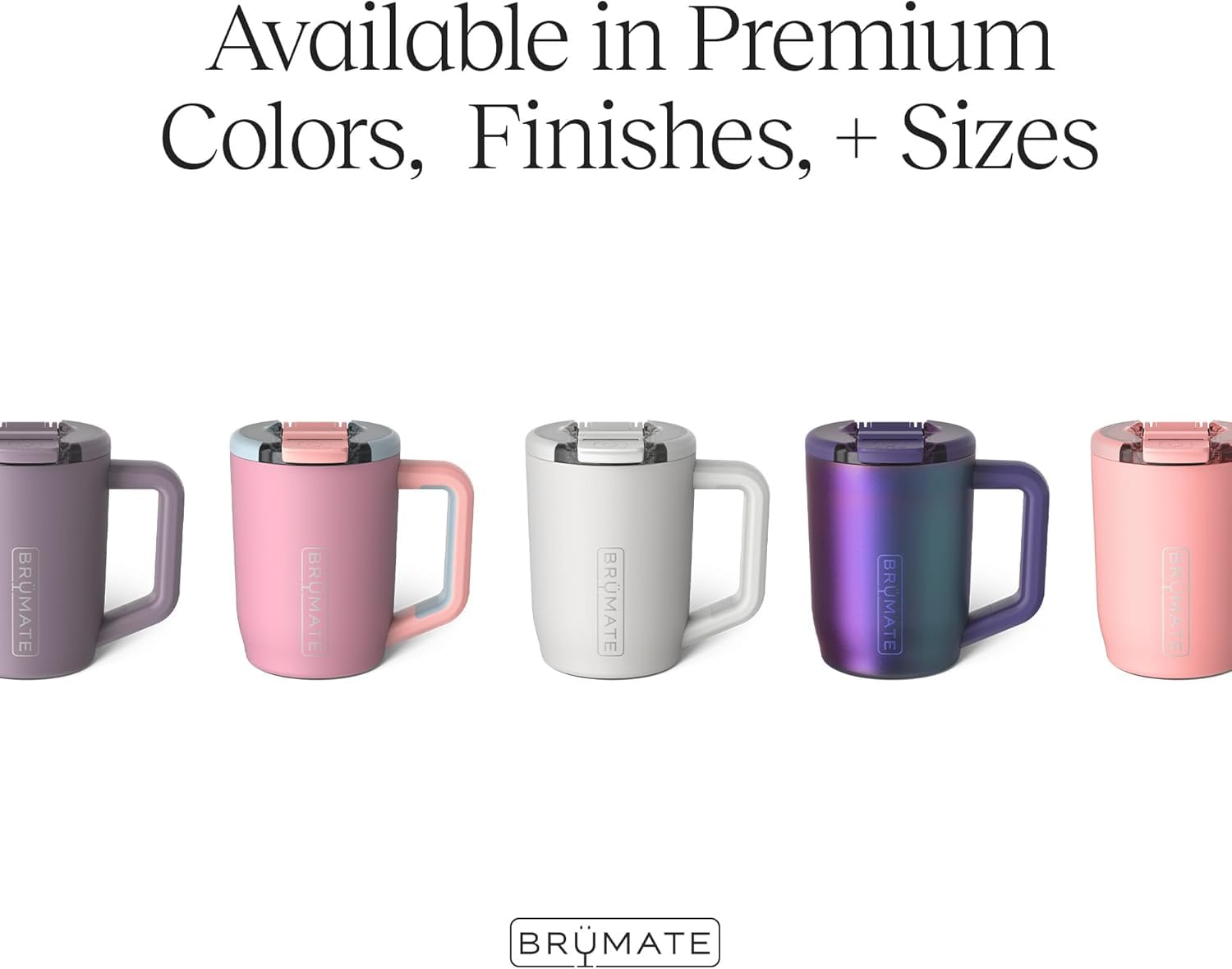 BrüMate Müv comfort-grip handle held by hand showing ergonomic carry benefit