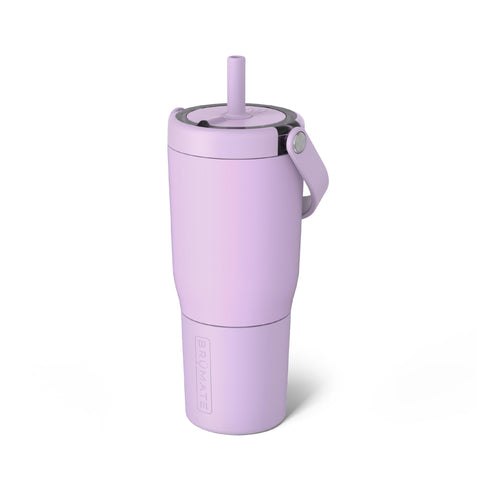 BrüMate Resa front view in lavender showing compact travel design and color