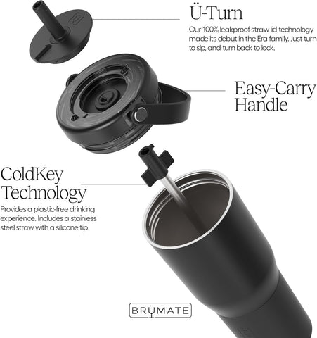 BrüMate Resa side view with handle for easy carrying and secure grip benefit