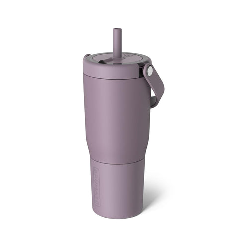 BrüMate Resa front view showing lilac dusk finish and secure handle benefit