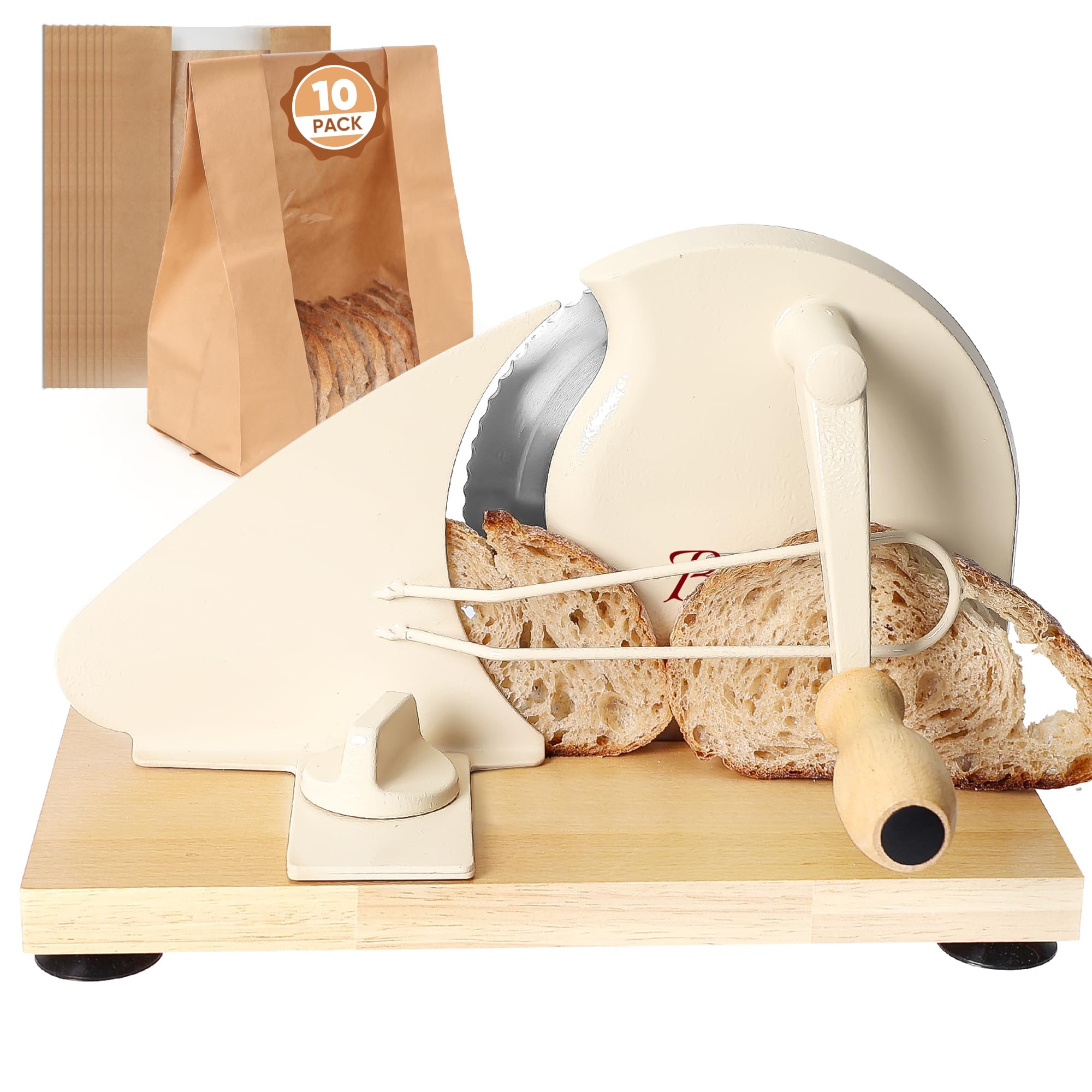 Brvclon front view on countertop showing compact slicer and stability benefits