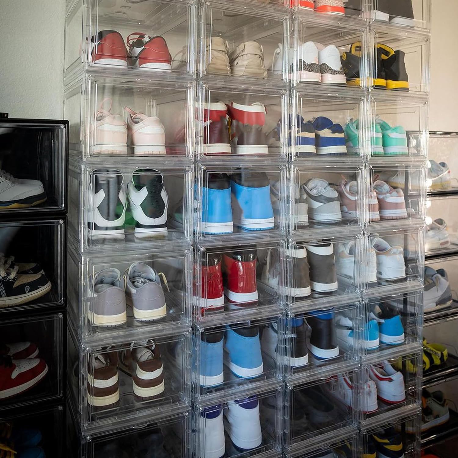 BSFHH boxes in bedroom lifestyle setting offering tidy, display-ready organization