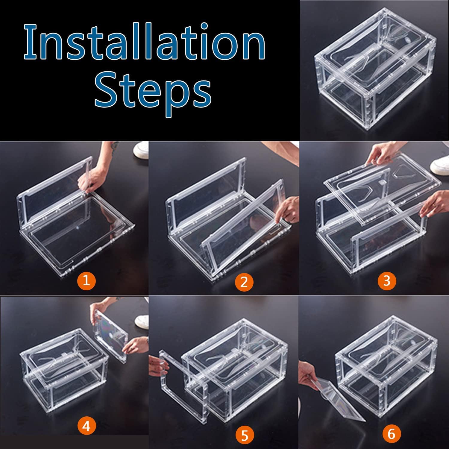BSFHH open box showcasing a sneaker inside for protected storage and display