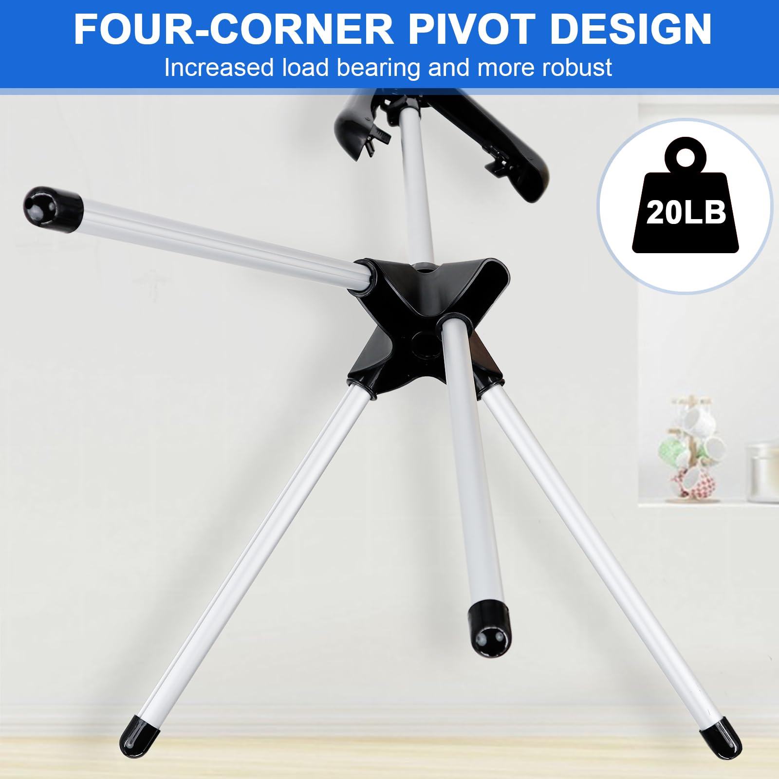 BShome telescoping pole showing height adjustment for versatile garment sizes