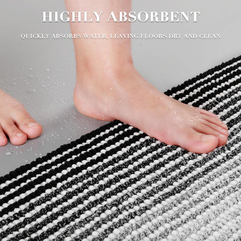 BSICPRO non-slip hot-melt backing detail showing secure grip that prevents slipping and keeps mat in place