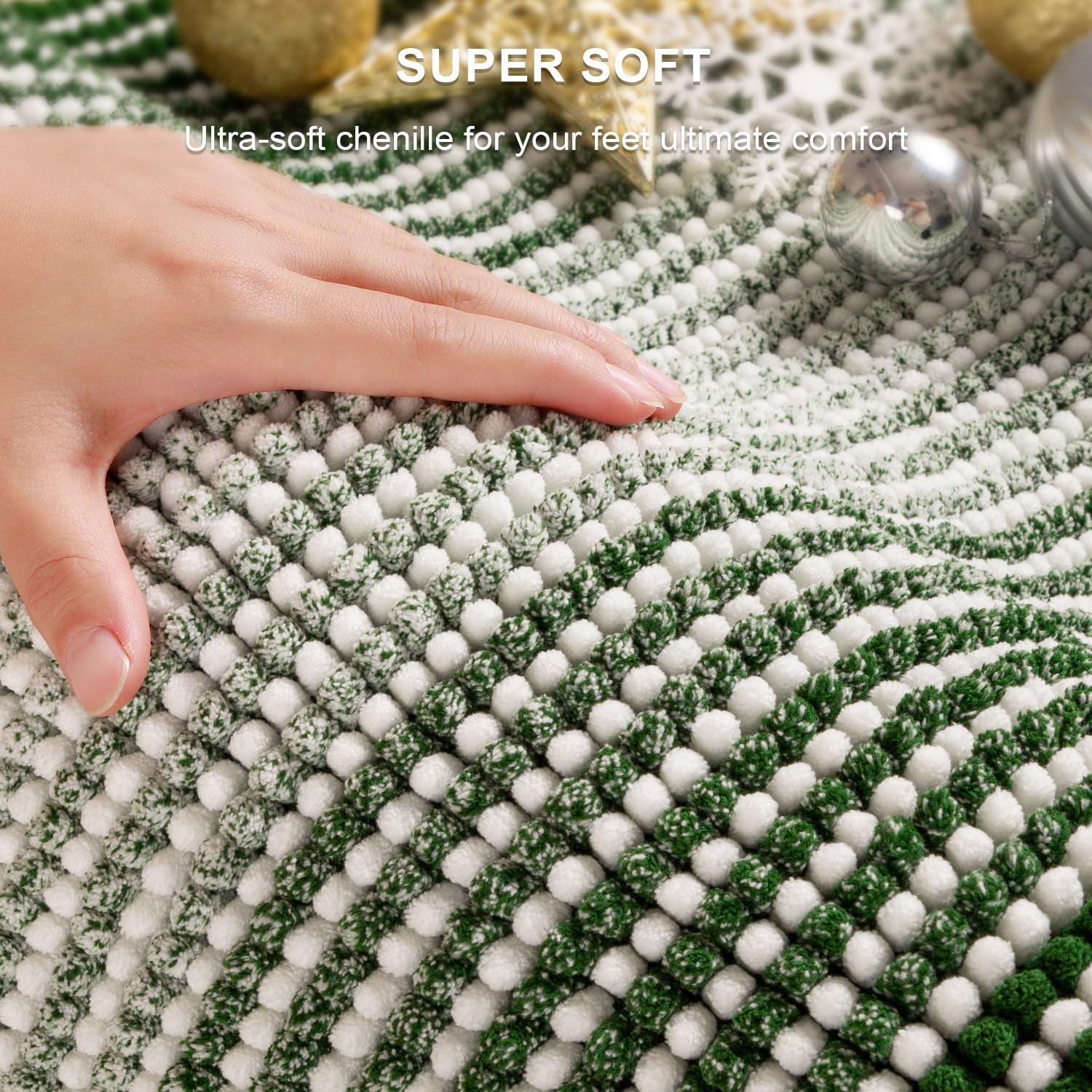 BSICPRO close-up of chenille fibers highlighting plush texture and superior absorbency