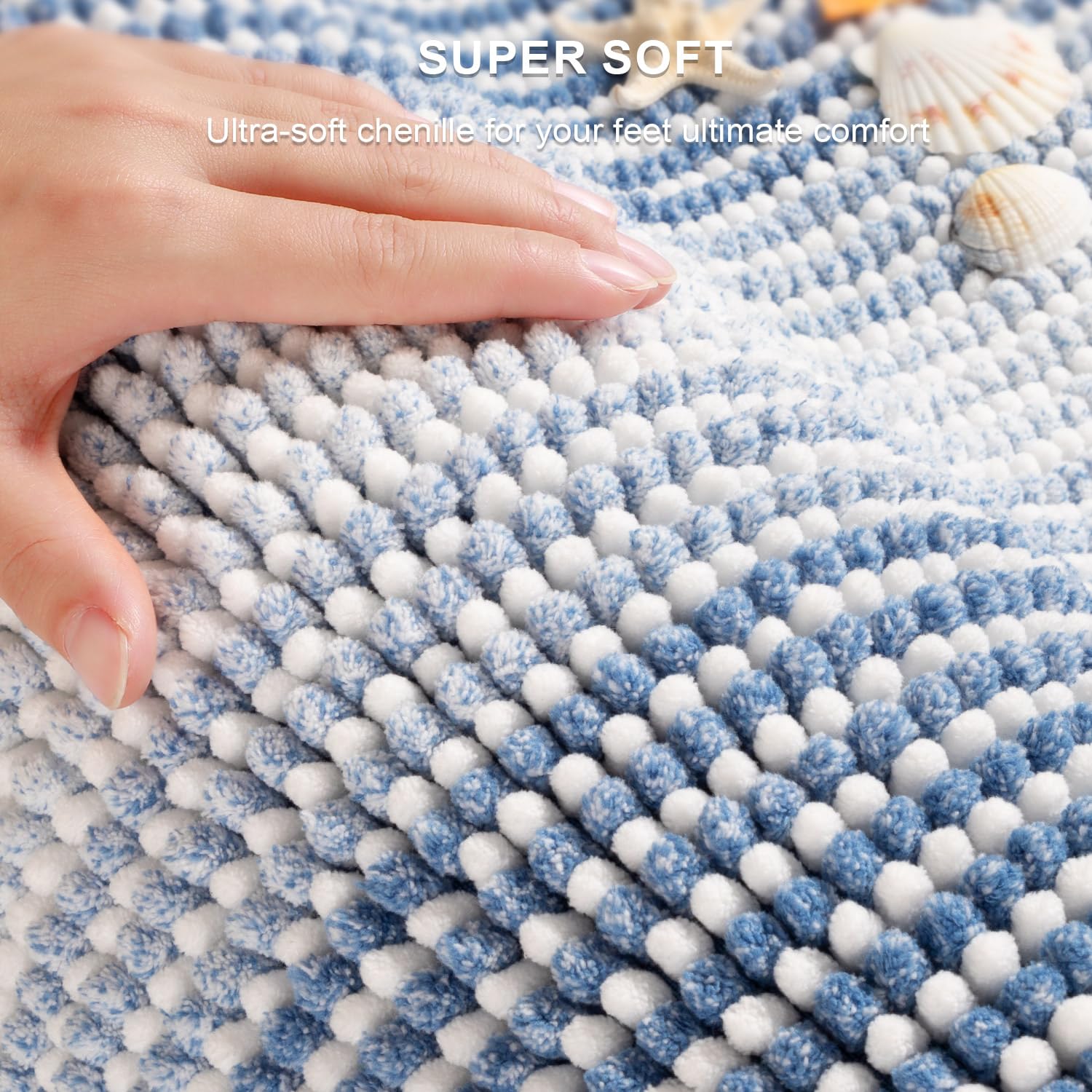 BSICPRO close-up chenille texture showing plush fibers for comfort