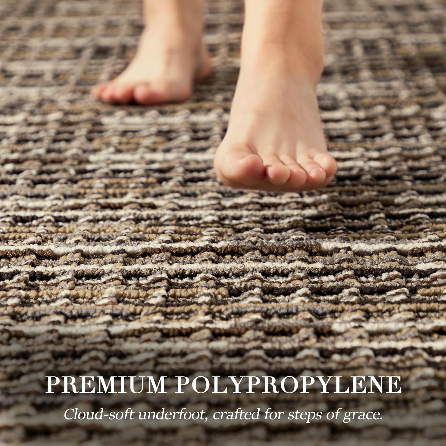 BSICPRO rug repelling spilled coffee to demonstrate stain resistance