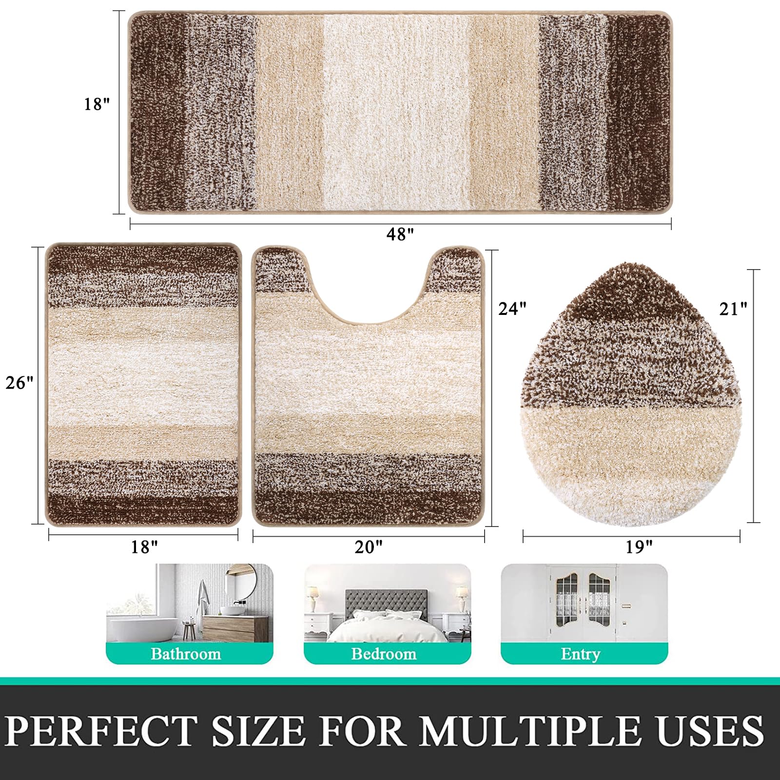 Bsmathom close-up of plush microfiber pile highlighting absorbency and softness