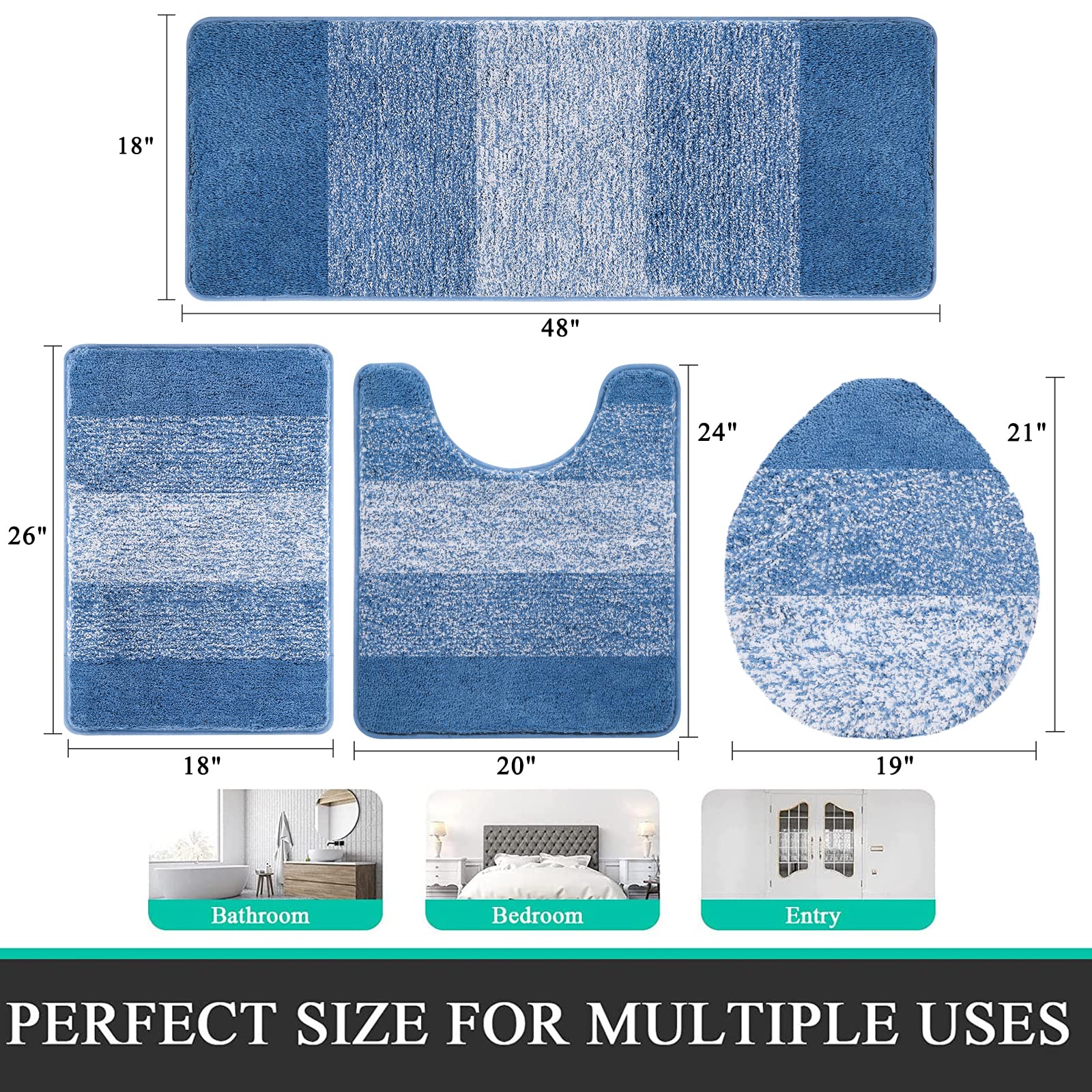Bsmathom foot on mat for scale showing cushioned support and immediate absorbency