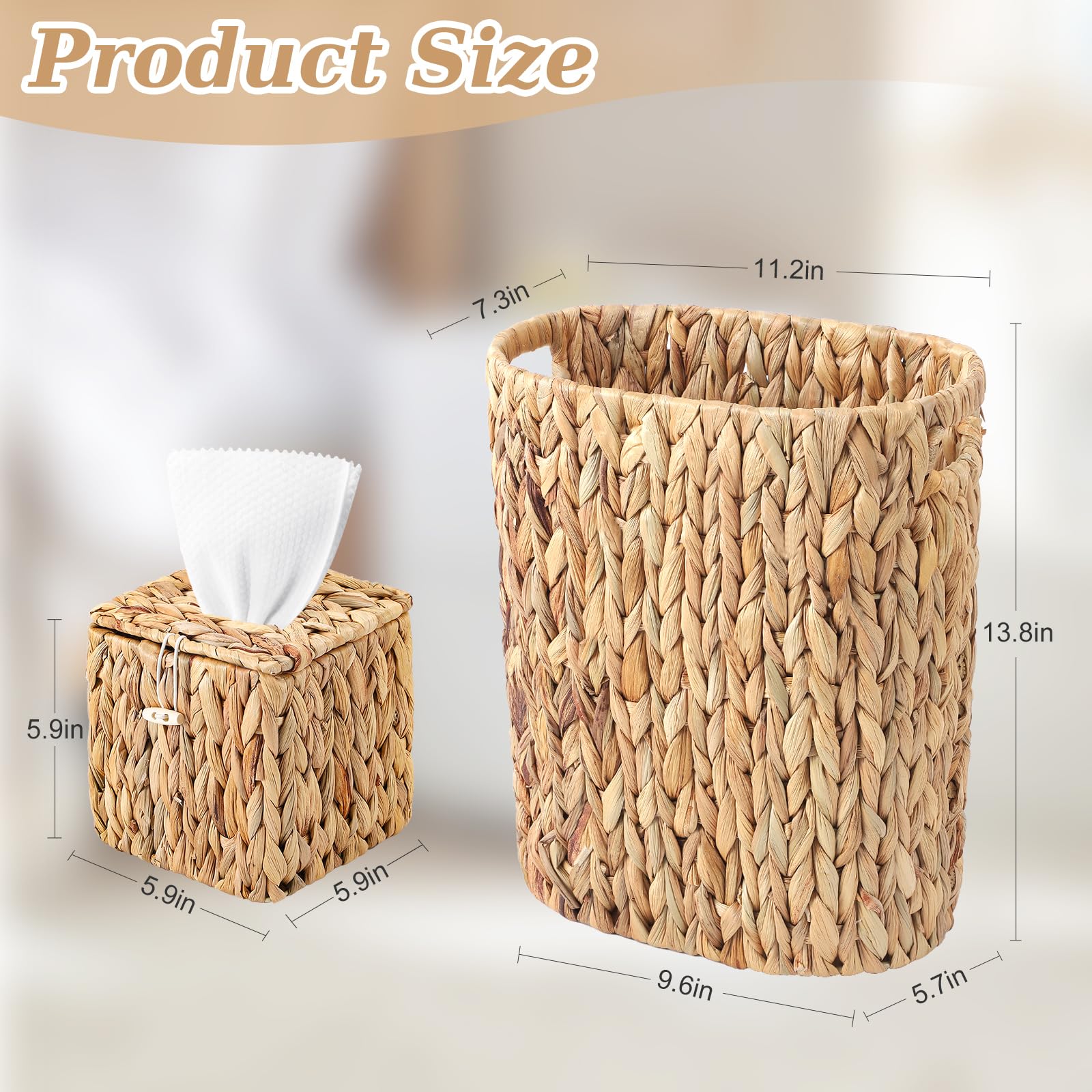 BSSN square tissue box cover top with lid protecting tissues and keeping clean