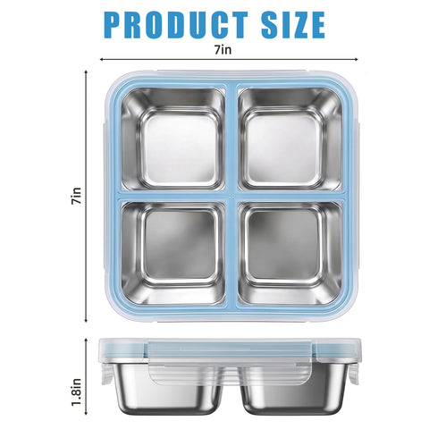 BSTUR top-down view open compartments demonstrating organized portioning