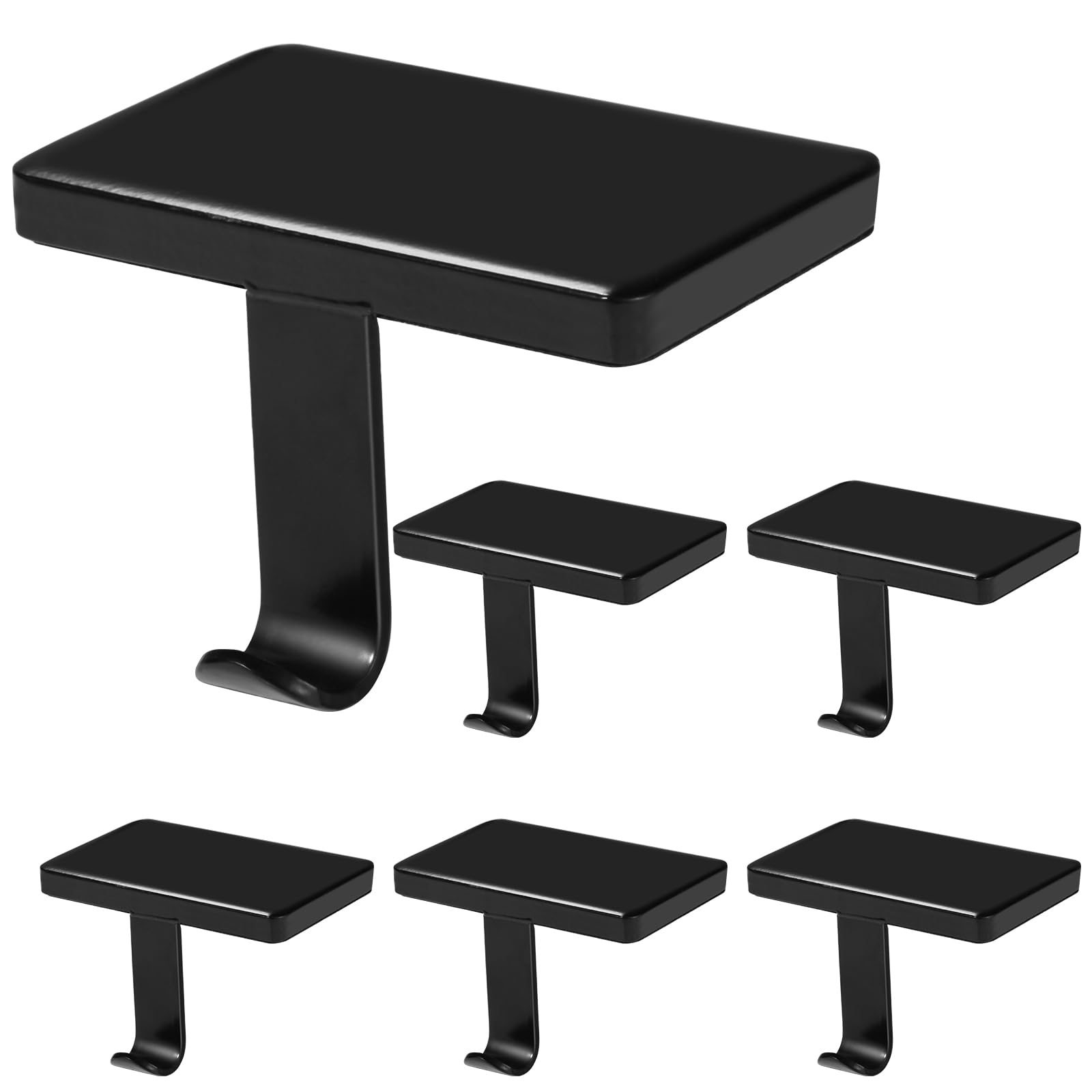 Btanadi black stocking holders front view showing elegant display benefit