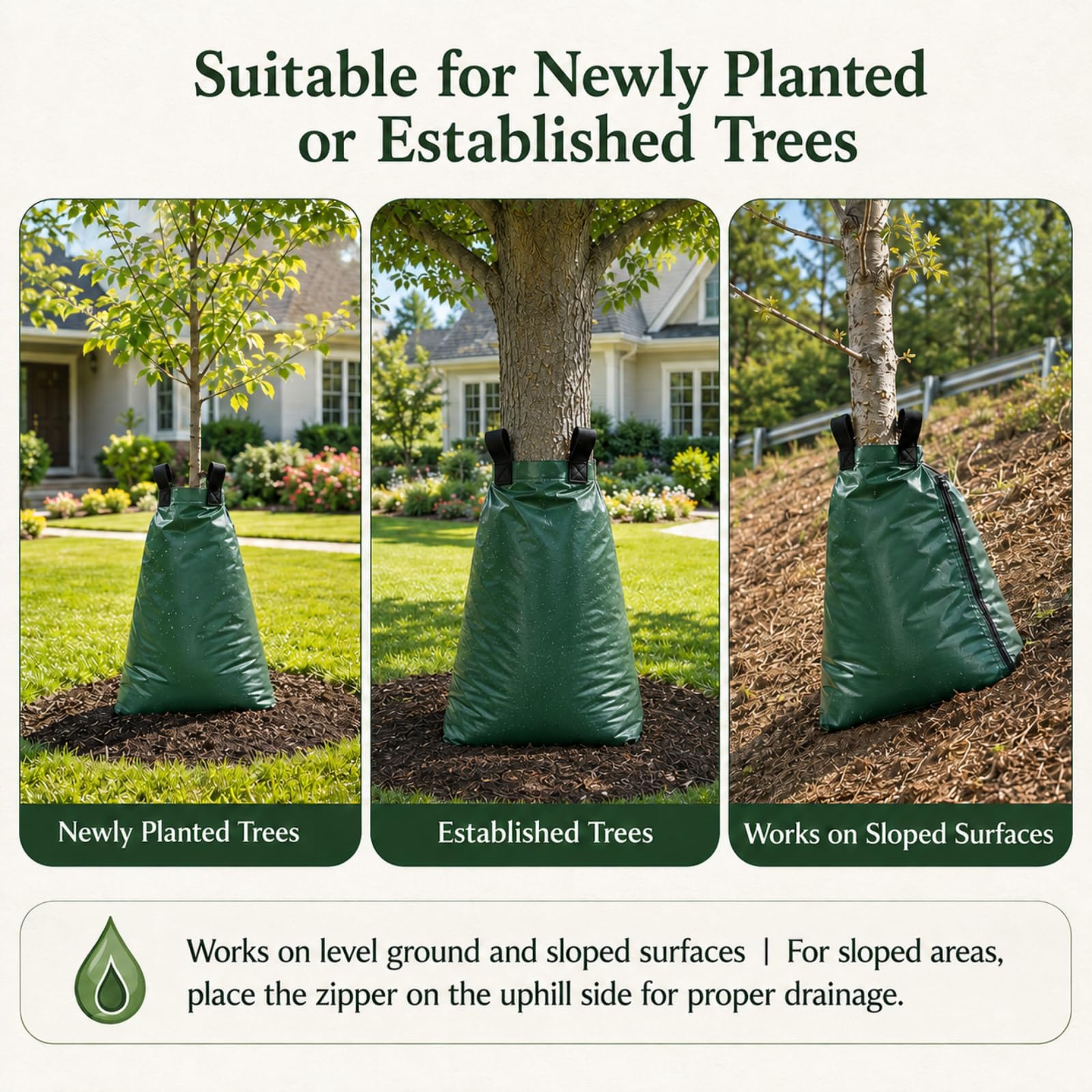 Btanadi installed in backyard landscape reducing watering labor