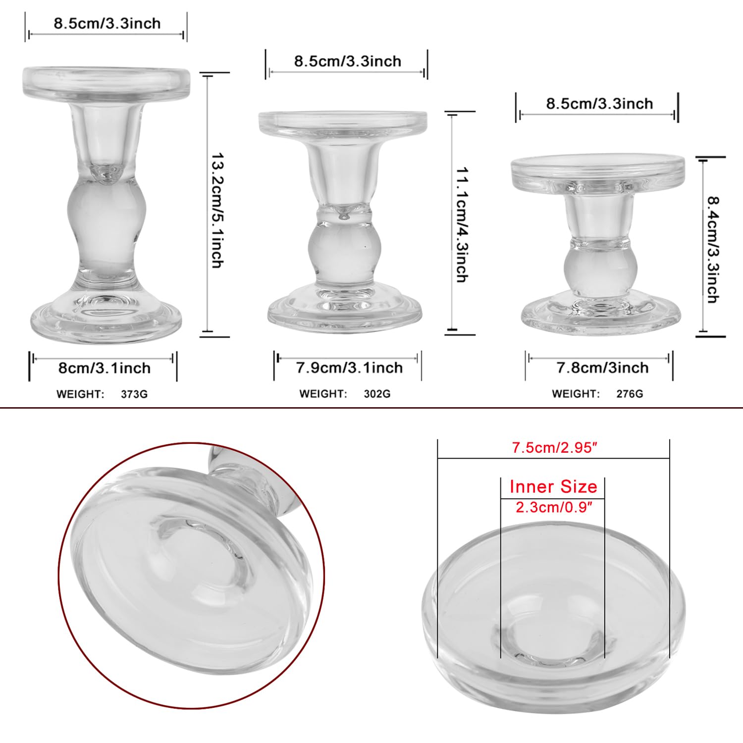 BTGLLAS candlesticks holding taper candles in use adding warm ambiance