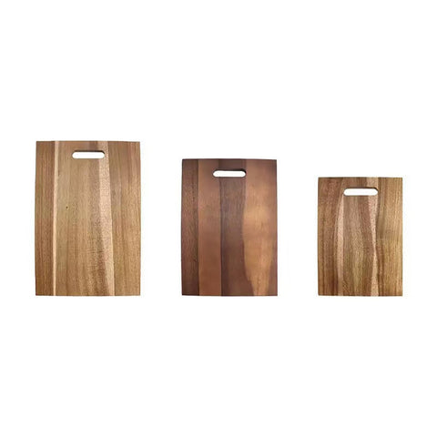 BTHW bamboo cutting board front view shows three boards with juice grooves, durable and tidy
