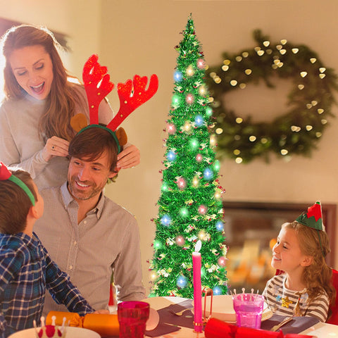 BTU 90 LED lights lit detail showing colorful modes and festive illumination