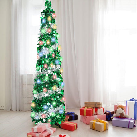 BTU tree folded flat in storage box demonstrating compact storage convenience