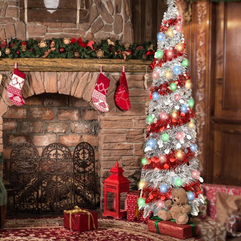 BTU tree beside a sofa to show 5ft scale for apartment and living-room fit