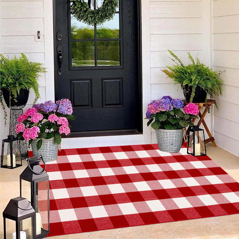 BUAGETUP folded rug ready for machine wash demonstrating easy care