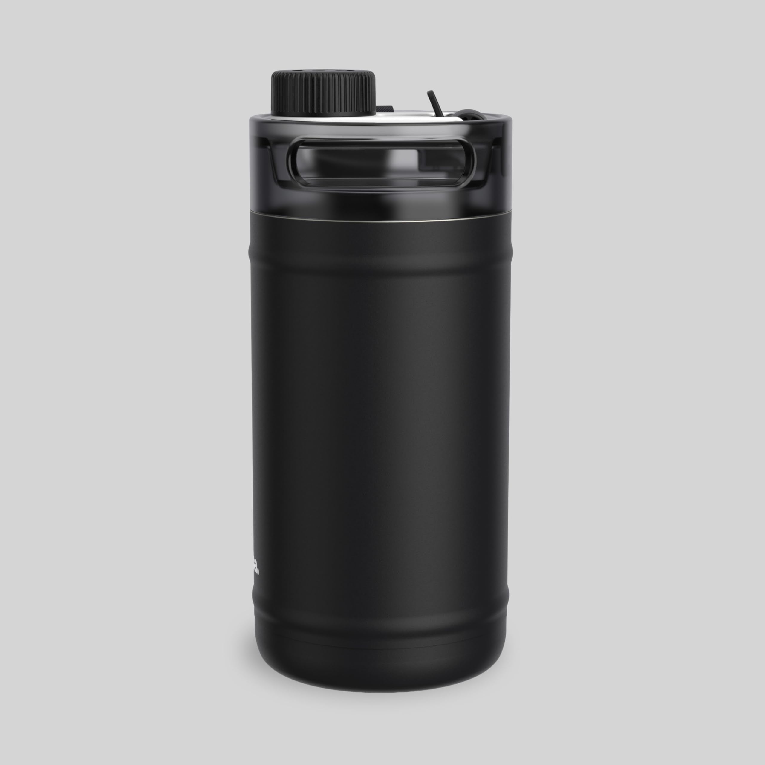 Bubba close-up of multi-function keg lid showing straw and spout, easy switching