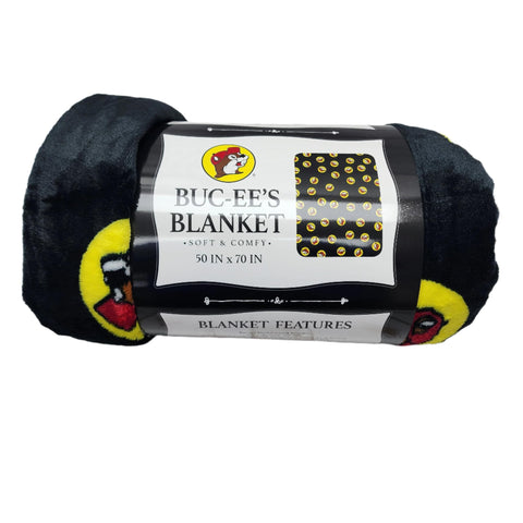 Buc-ee's blanket close-up texture highlighting soft plush fibers