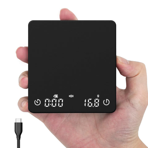 bucanim scale front view showing compact platform and controls for precise dosing