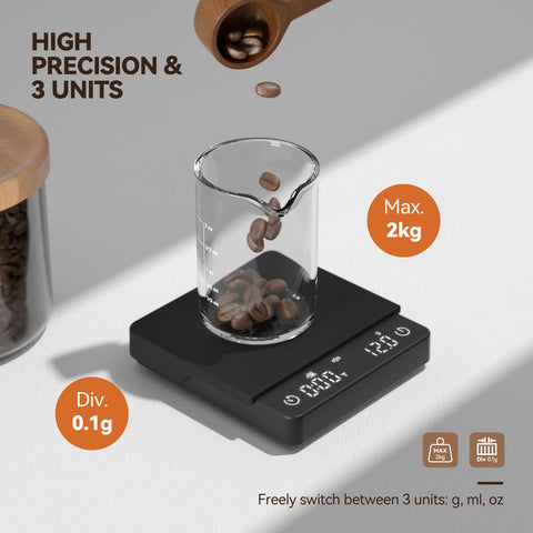 bucanim scale close-up of weighing surface and display for clear readings