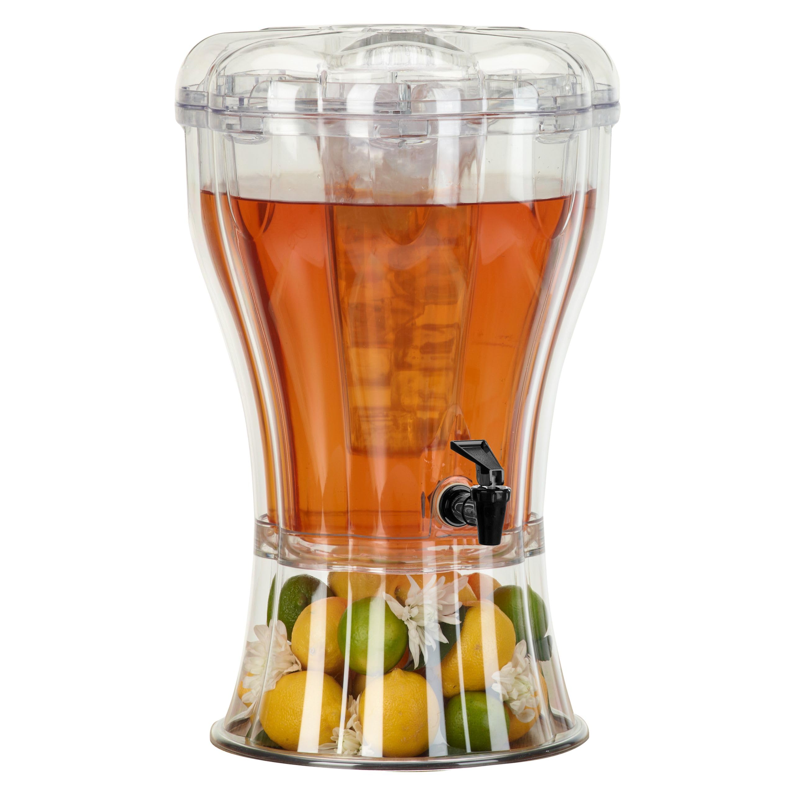Buddeez front view of full dispenser setup showing elegant serving