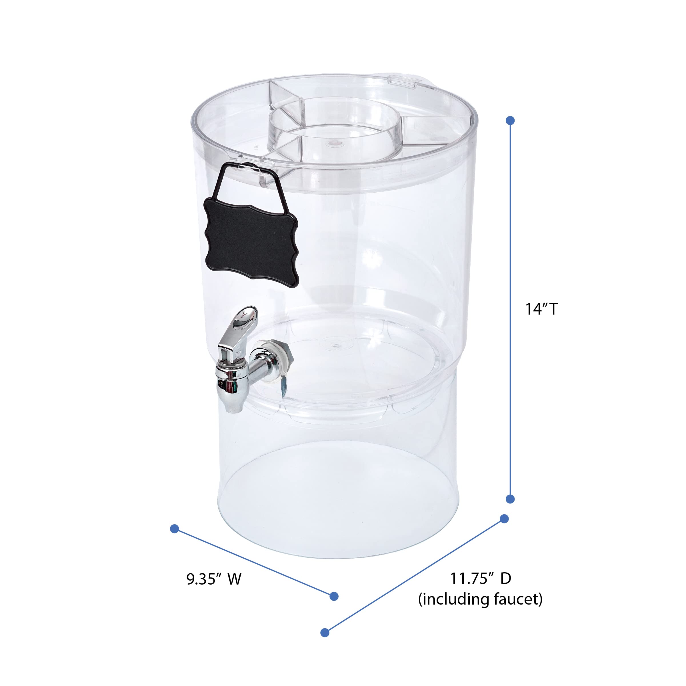Buddeez next to a drinking glass to show scale and easy cup-filling height