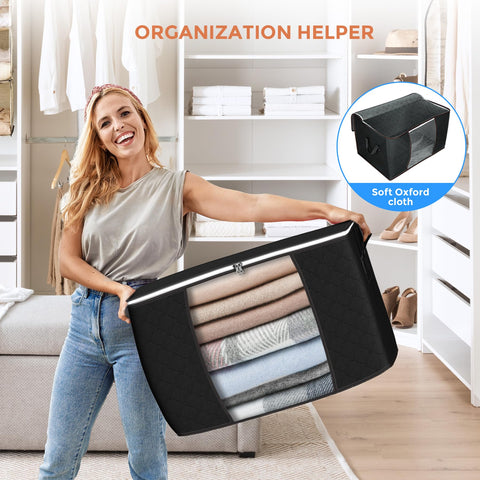 Budding Joy bag folded flat for compact off-season storage and easy shelf stashing